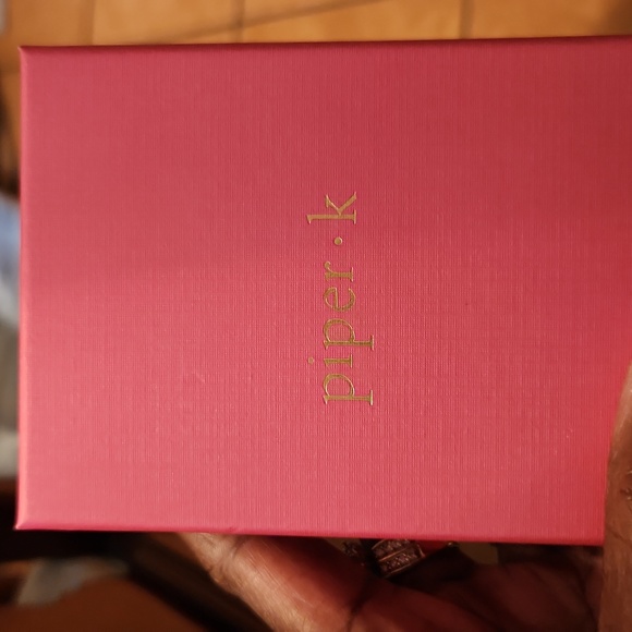 Piper K Heart Earrings - Picture 3 of 3